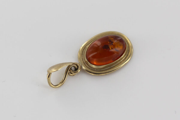 Italian Handmade Elegant Classic German Baltic Amber Pendant in 9ct solid Gold -GP0175 RRP£275!!! - Image 6