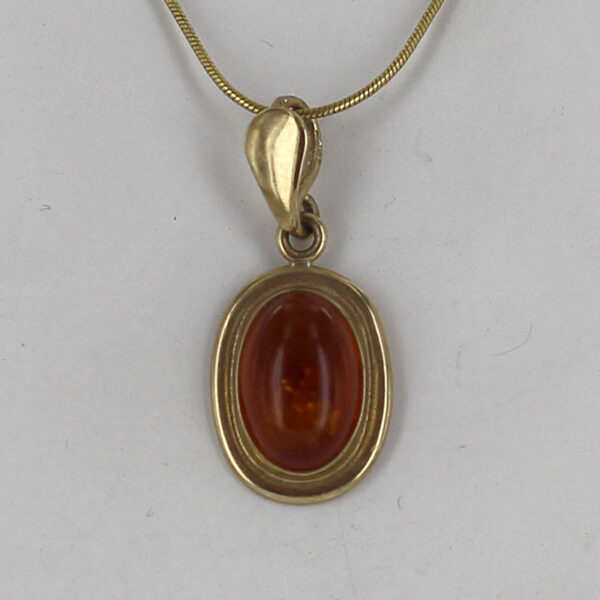 Italian Handmade Elegant Classic German Baltic Amber Pendant in 9ct solid Gold -GP0175 RRP£275!!! - Image 4