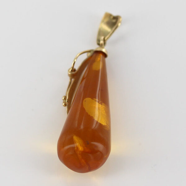 Italian Handmade German Baltic Amber Pendant in 14ct Gold GP0284 RRP£695!!! - Image 11