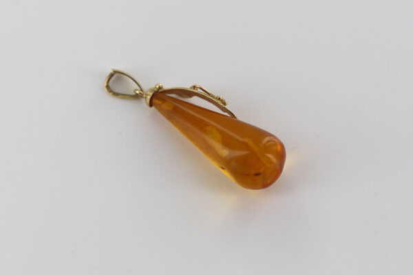 Italian Handmade German Baltic Amber Pendant in 14ct Gold GP0284 RRP£695!!! - Image 9