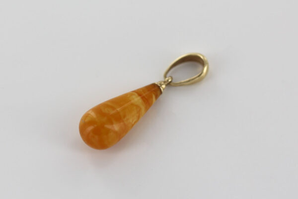 Antique Butterscotch German Baltic Amber Pendant In 14ct solid Italian Gold GP0292 RRP£325!!! - Image 8
