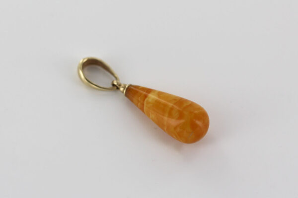 Antique Butterscotch German Baltic Amber Pendant In 14ct solid Italian Gold GP0292 RRP£325!!! - Image 7