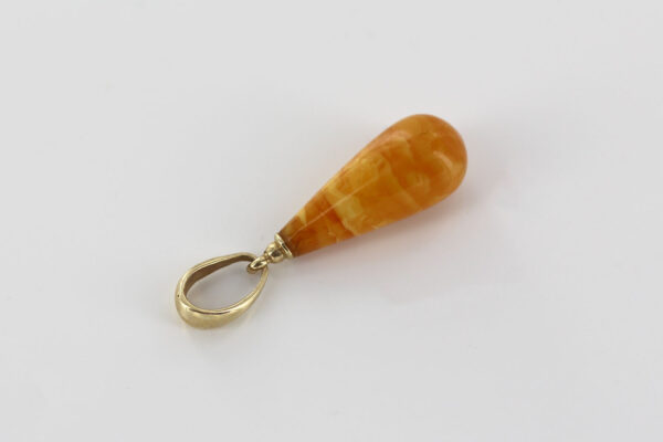 Antique Butterscotch German Baltic Amber Pendant In 14ct solid Italian Gold GP0292 RRP£325!!! - Image 6