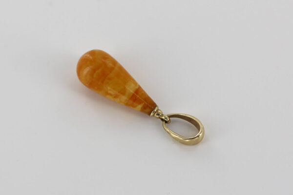 Antique Butterscotch German Baltic Amber Pendant In 14ct solid Italian Gold GP0292 RRP£325!!! - Image 5