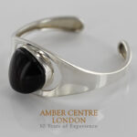 Bangle, German Cherry Baltic Amber Handmade Solid 925 Sterling Silver - BAN053 - RRP£345!!!