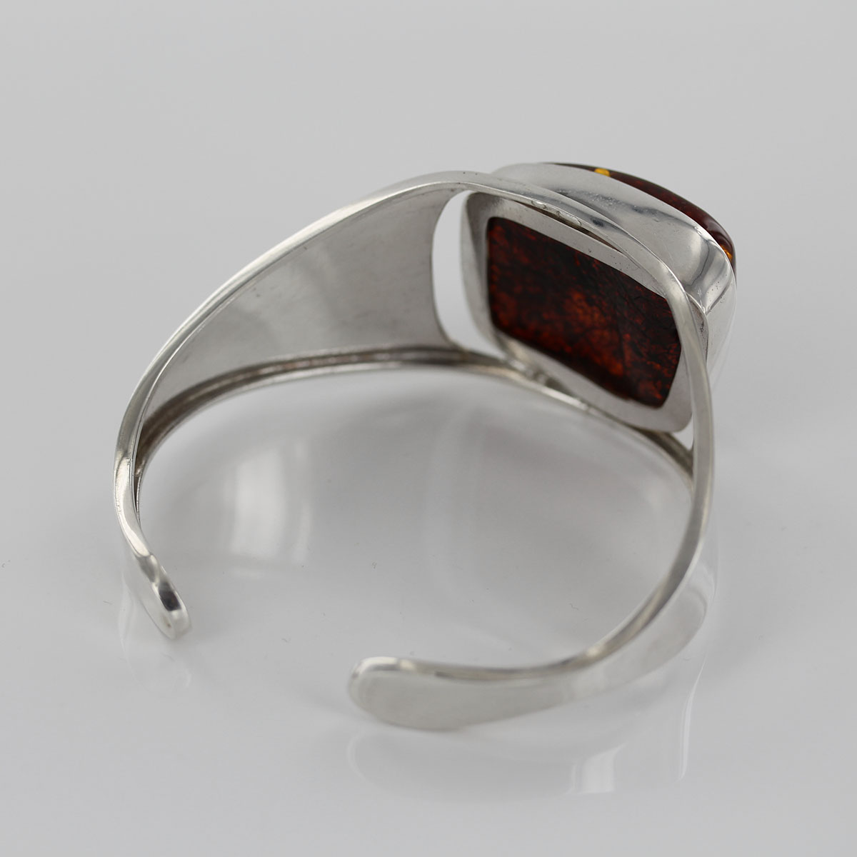Bangle German Honey Baltic Amber Handmade Solid 925 Sterling Silver - BAN058 - RRP£595!!! - Image 5