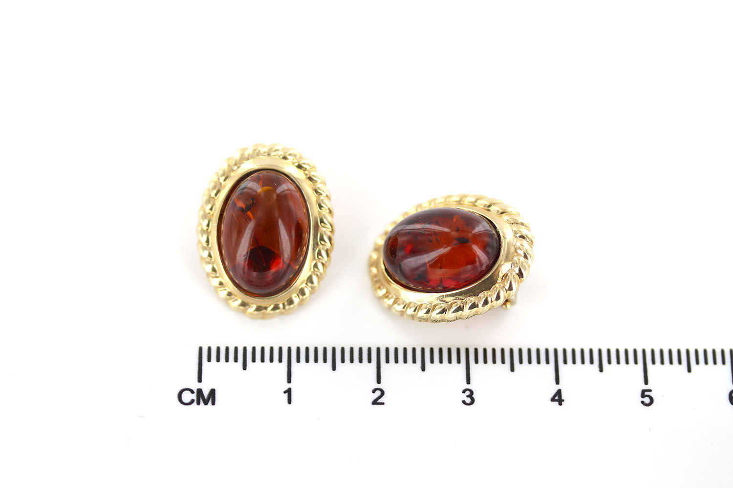 Italian Handmade German Baltic Amber Clip-On Earrings In 14ct Gold-GCL0524 RRP£1300!!! - Image 11