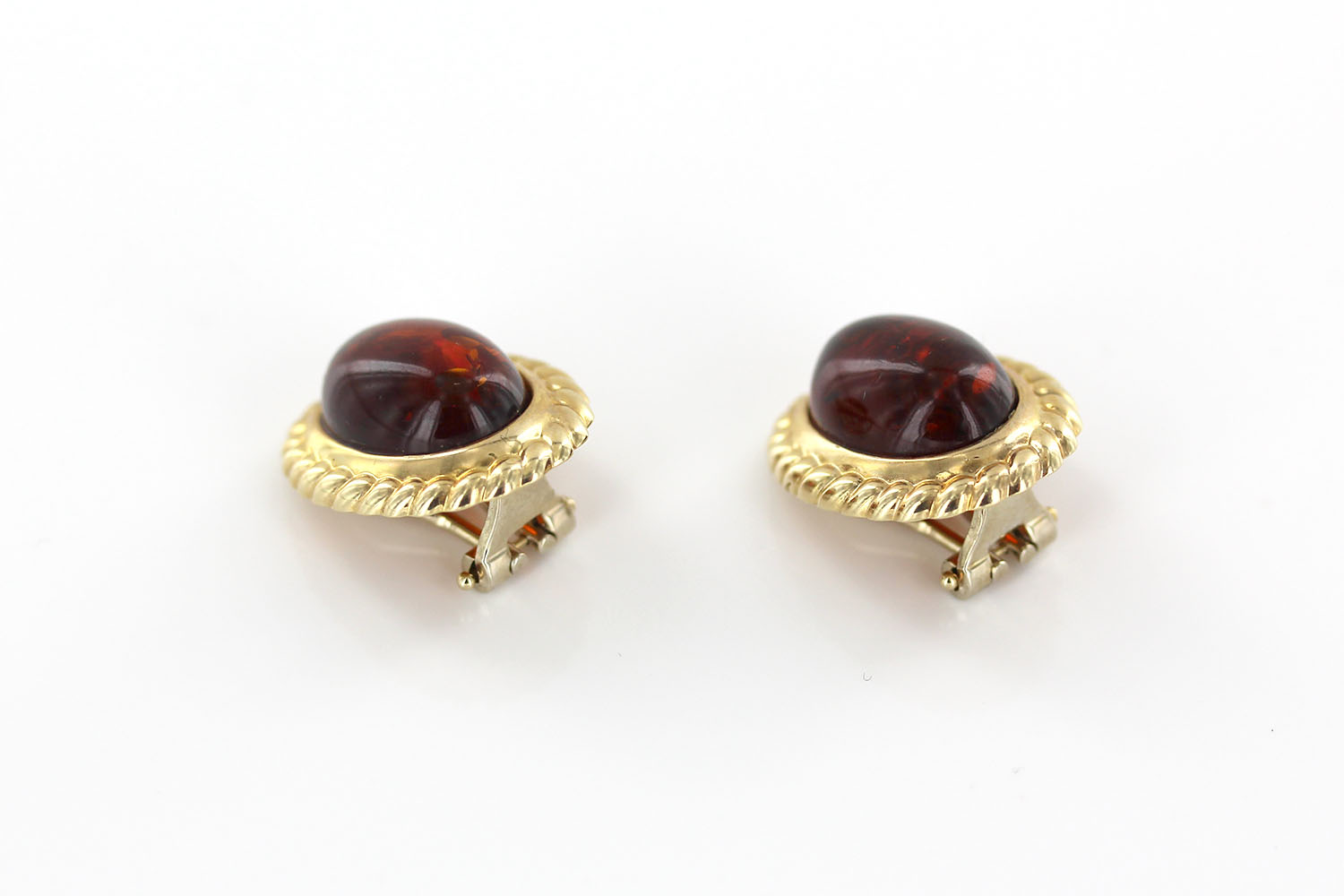Italian Handmade German Baltic Amber Clip-On Earrings In 14ct Gold-GCL0524 RRP£1300!!! - Image 7