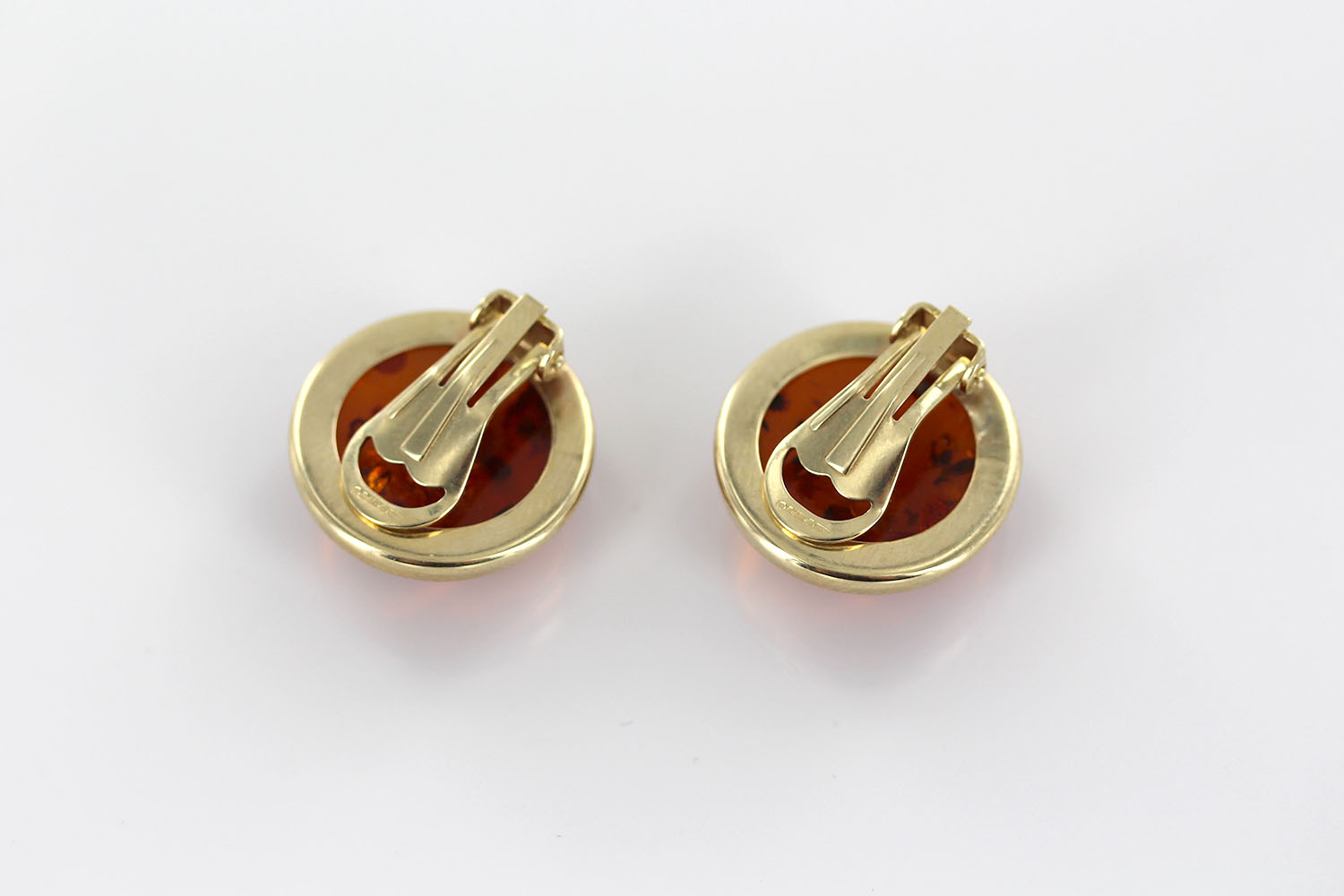 Italian Handmade German Baltic Amber Clip-On Earrings In 9ct Gold-GCL0003 RRP£1100!!! - Image 10