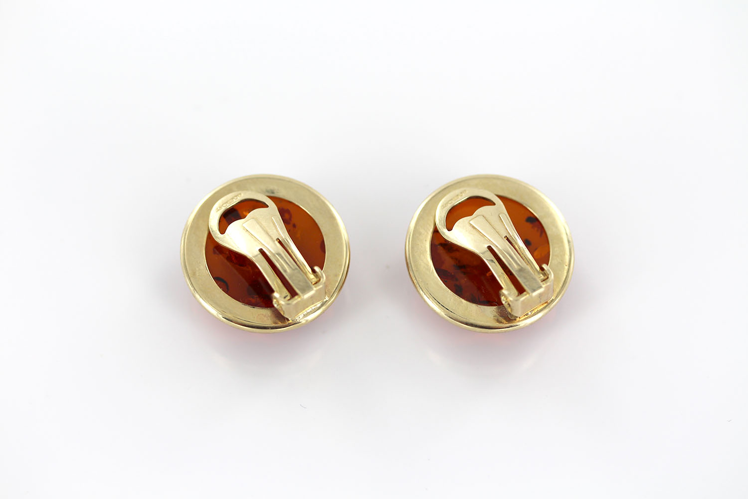 Italian Handmade German Baltic Amber Clip-On Earrings In 9ct Gold-GCL0003 RRP£1100!!! - Image 11