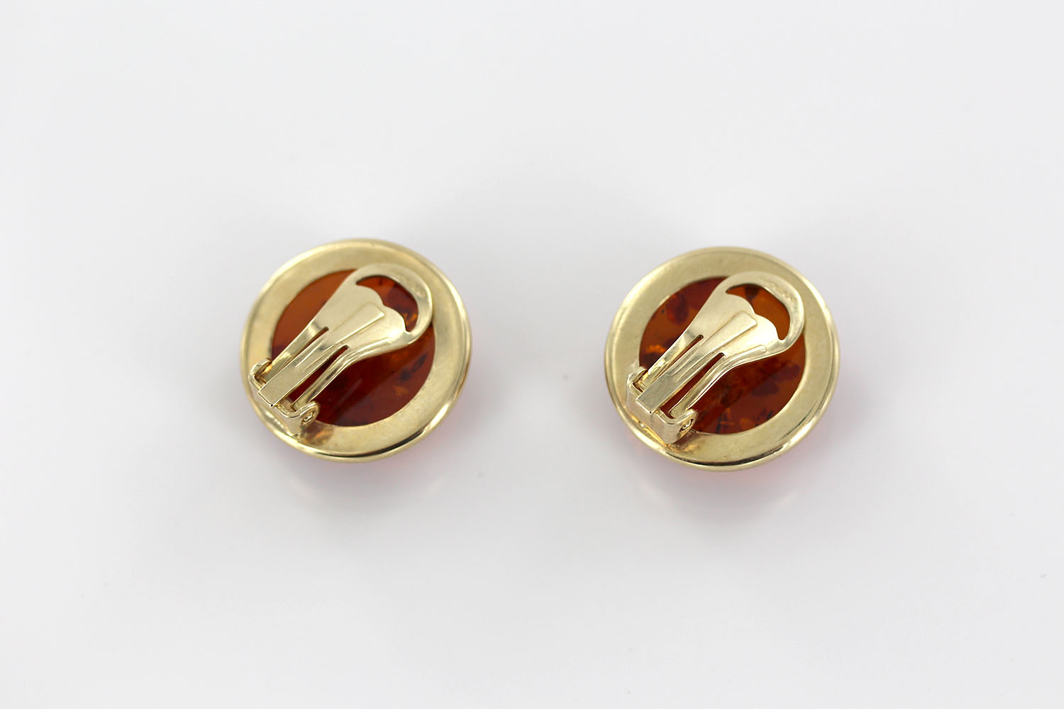Italian Handmade German Baltic Amber Clip-On Earrings In 9ct Gold-GCL0003 RRP£1100!!! - Image 12