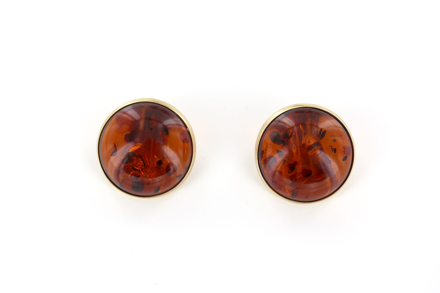 Italian Handmade German Baltic Amber Clip-On Earrings In 9ct Gold-GCL0003 RRP£1100!!! - Image 13