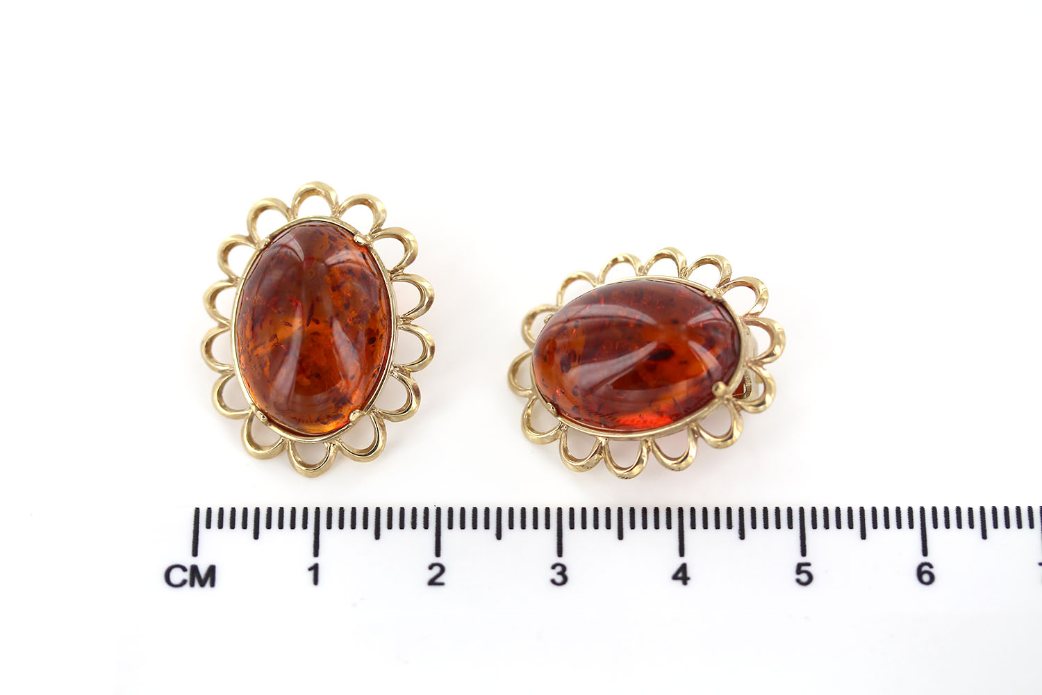 Italian Handmade German Baltic Amber Clip-On Earrings In 9ct Gold-GCL0004 RRP£995!!! - Image 12