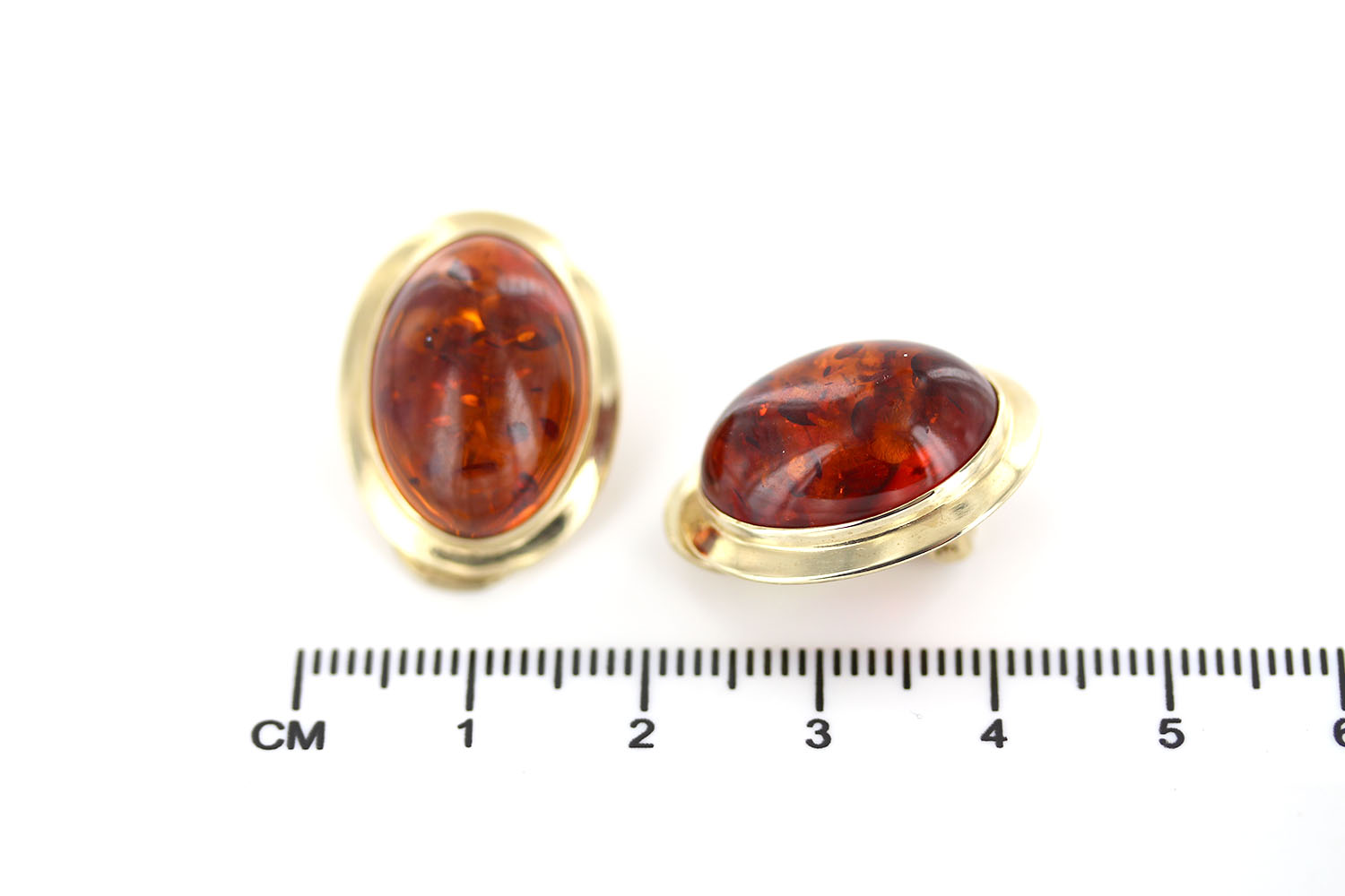 Italian Handmade German Baltic Amber Clip-On Earrings In 9ct Gold-GCL0007 RRP£995!!! - Image 12