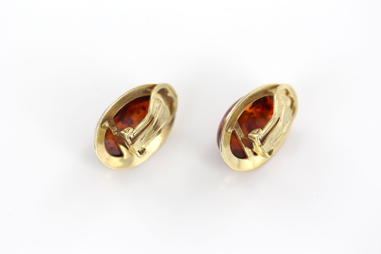 Italian Handmade German Baltic Amber Clip-On Earrings In 9ct Gold-GCL0007 RRP£995!!! - Image 10