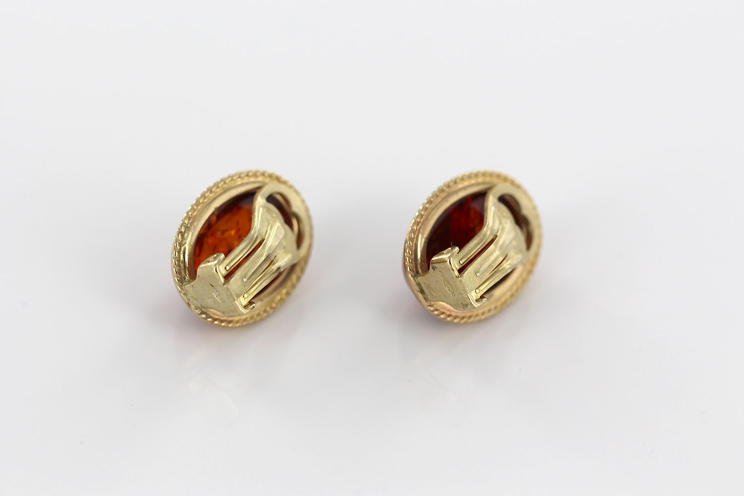 Italian Handmade German Baltic Amber Clip-On Earrings In 9ct Gold-GCL0008 RRP£995!!! - Image 12